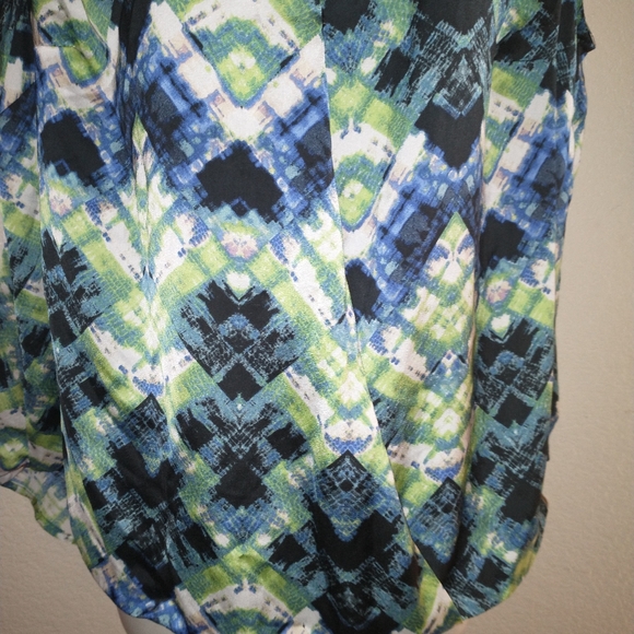Como Multi Colored Blouse size 1X - Picture 4 of 9